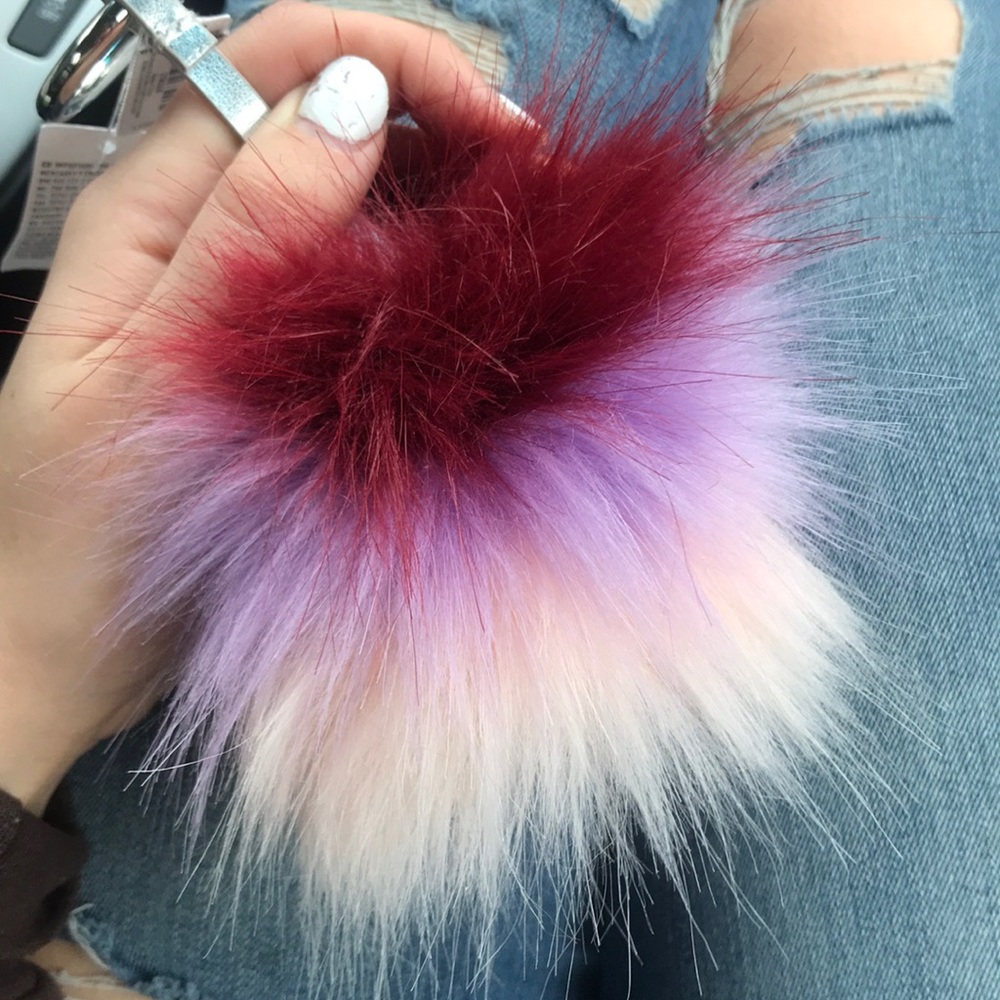 Poofy keychain/ accessory for purse